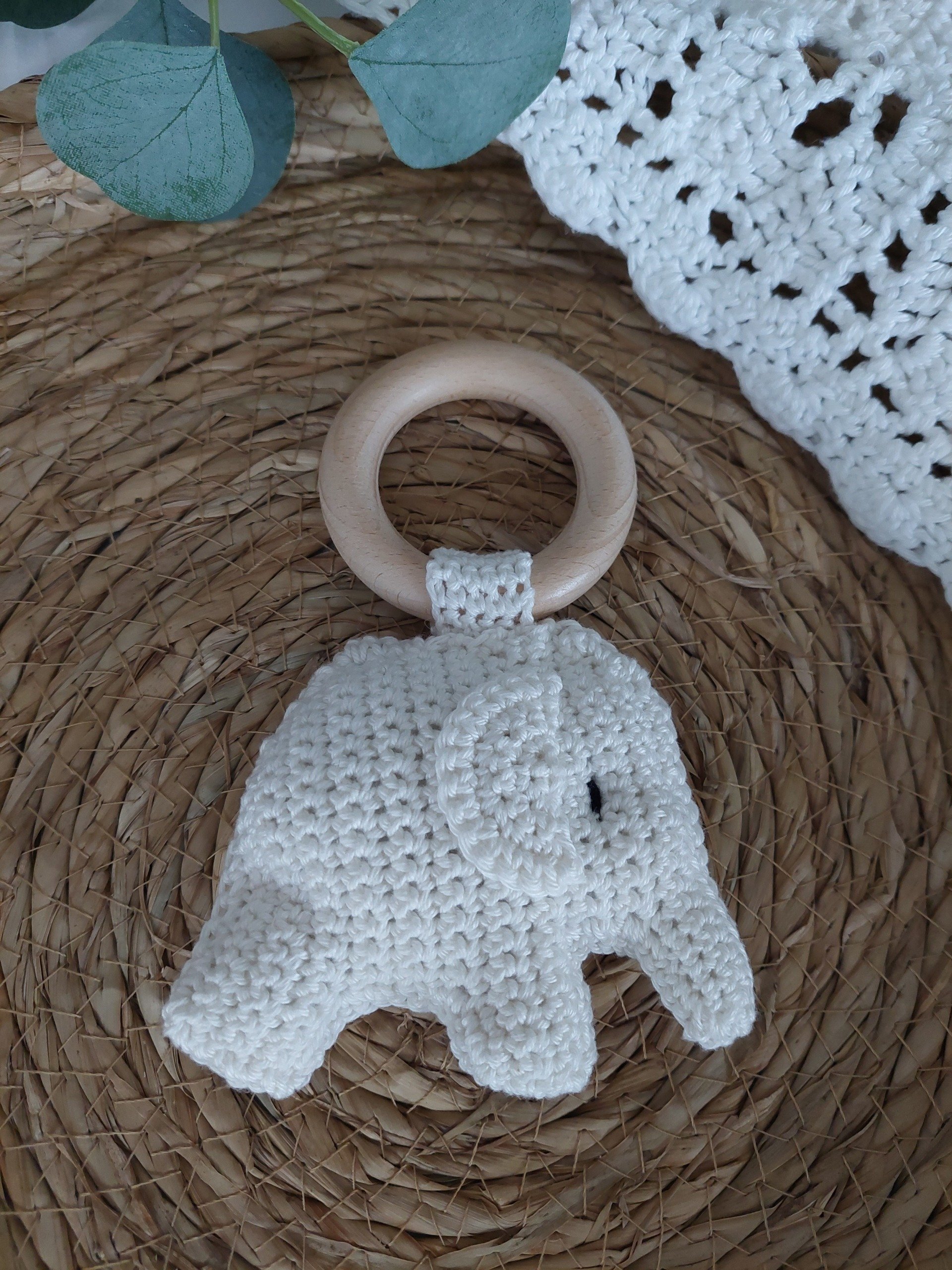 Rammelaar olifant | wit