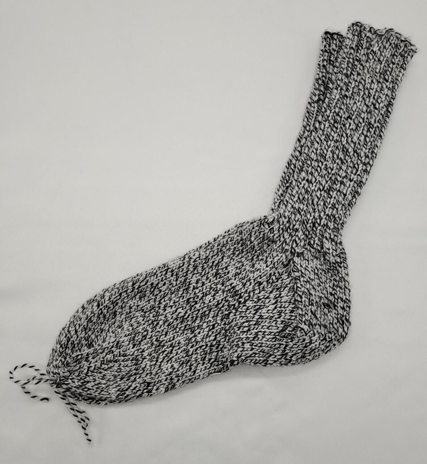 Noorse sokken wit/zwart
