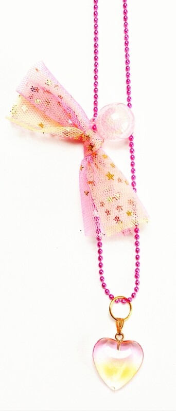 Pinky glass heart