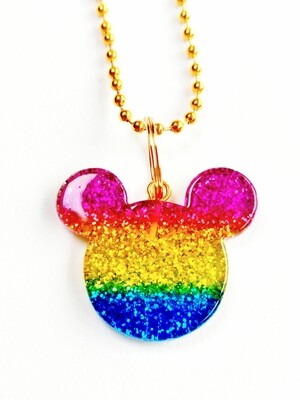 Mickey rainbow glitter