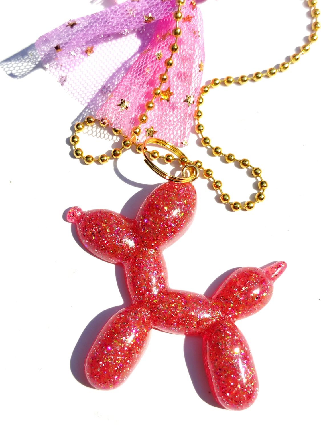 XXL balloon dog glitters