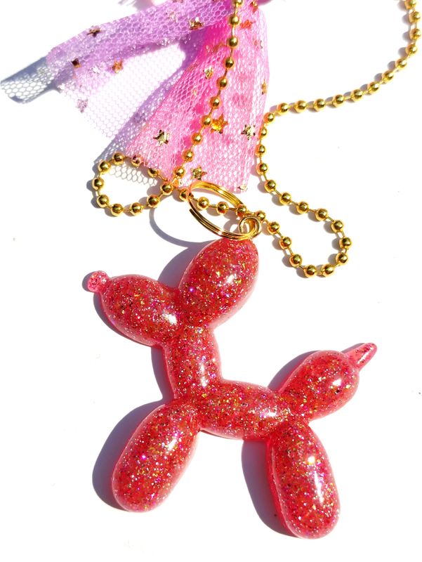 XXL balloon dog glitters