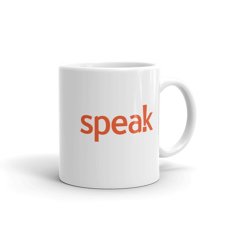 White glossy mug