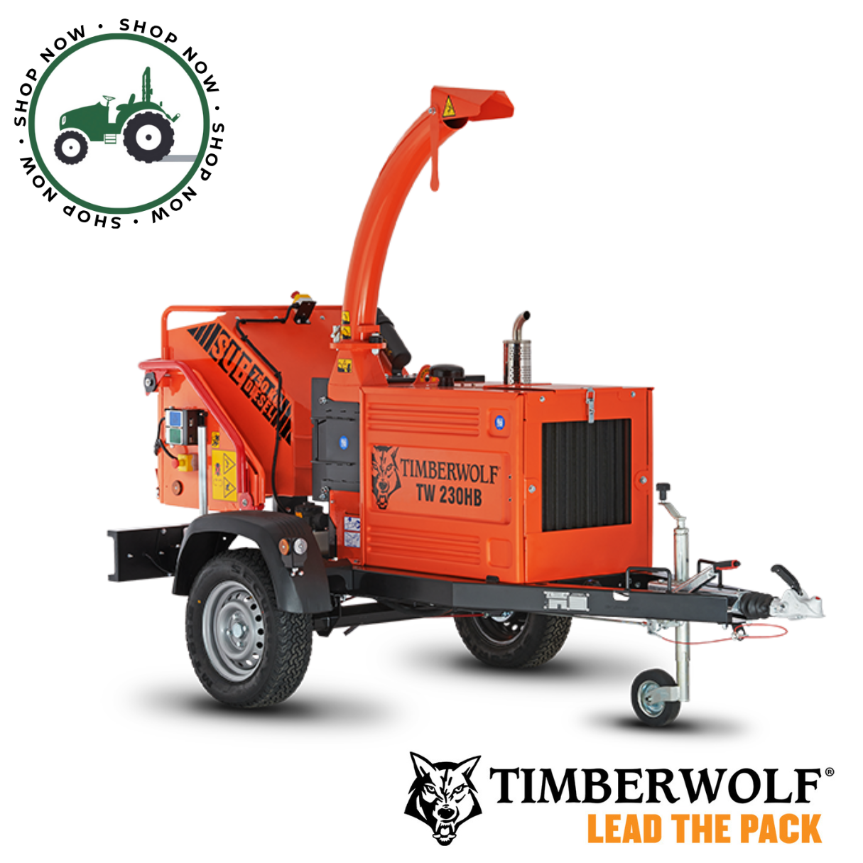 Timberwolf TW 230HB Diesel Wood Chipper.