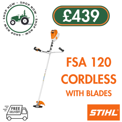 STIHL FSA 120 Cordless Brushcutter with Blades
