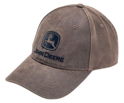 John Deere oil skin look Cap