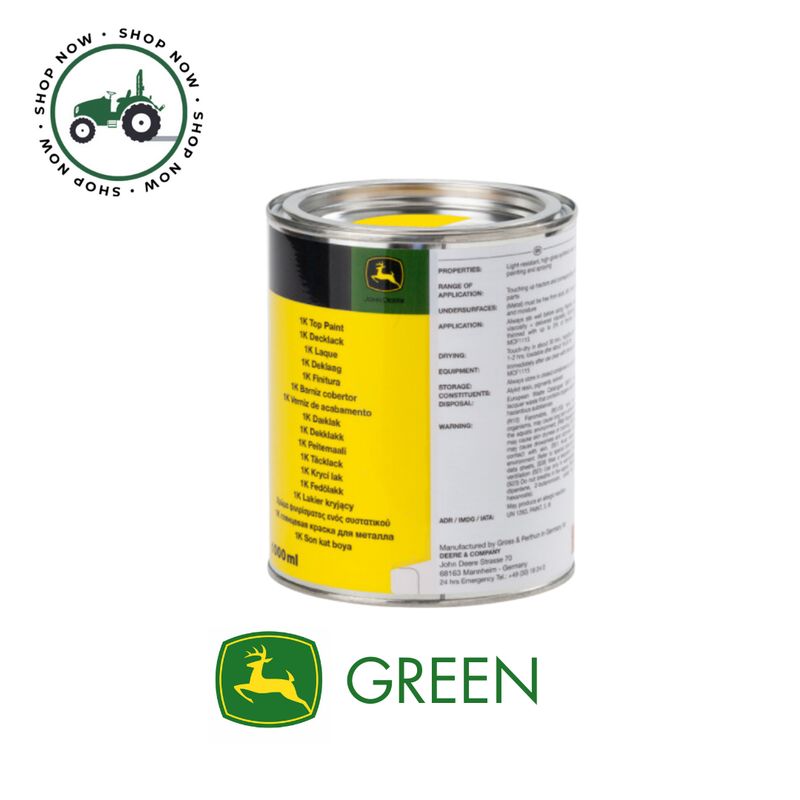 John Deere Green Paint 1L Tin