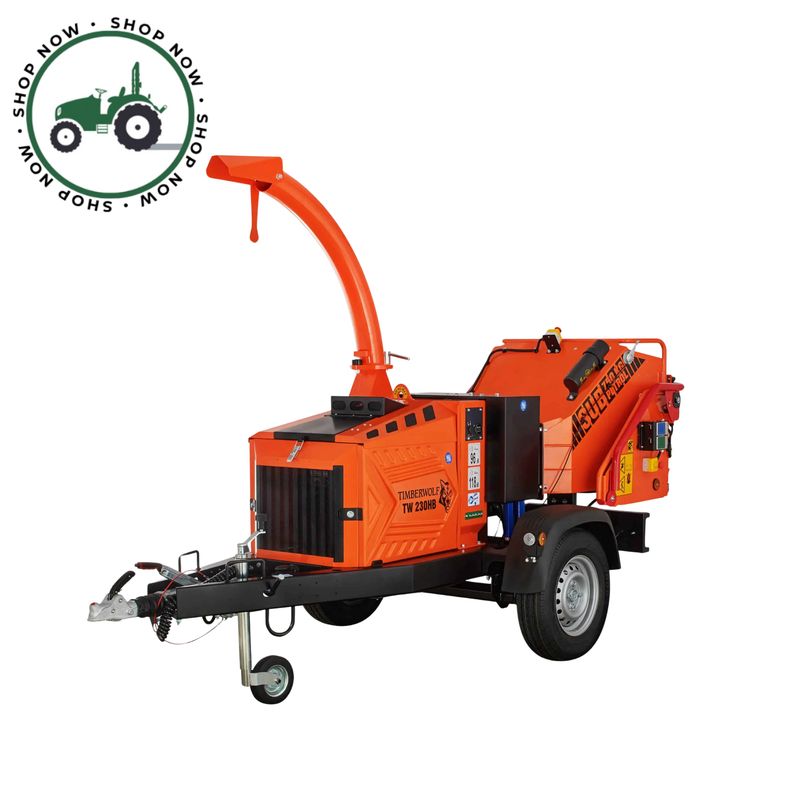 Timberwolf TW 230HB Petrol Wood Chipper.