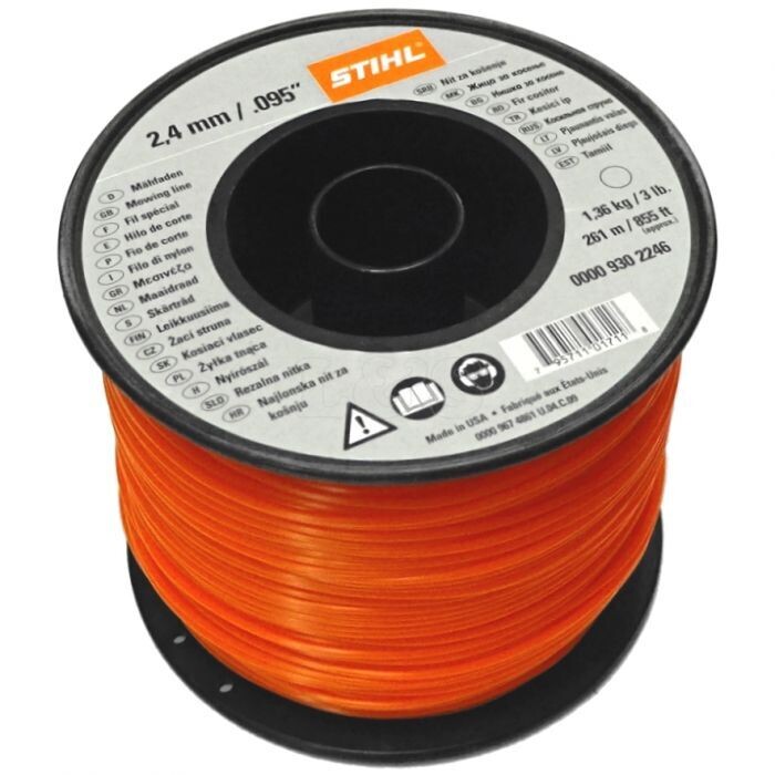 Stihl Strimmer Line Cord Round 2.4mm x 253M For Grass Strimmer & Brushcutters Stihl Strimmer Line Cord Round 2.4mm x 253M For Grass Strimmer & Brushcutters
