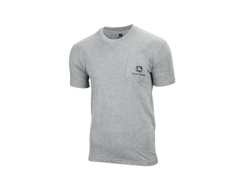 John Deere Grey T-Shirt with Logo John Deere Grey T-Shirt with Logo