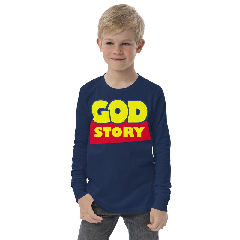 God Story Youth long sleeve tee