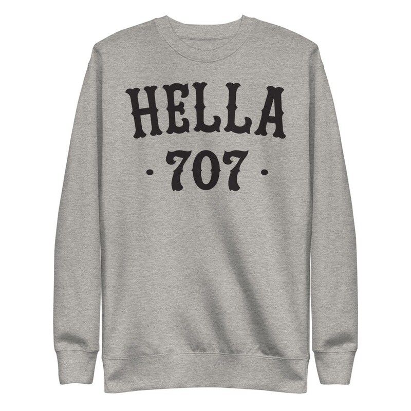 Hella 707 Black Print Unisex Fleece Pullover