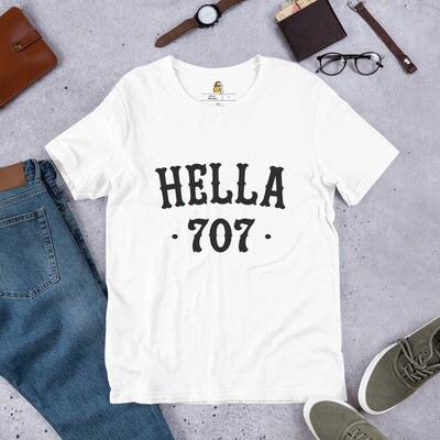Hella 707 Black Print Short-Sleeve Unisex T-Shirt