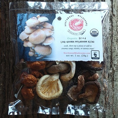 Dried Mushrooms - Log Grown Blend
