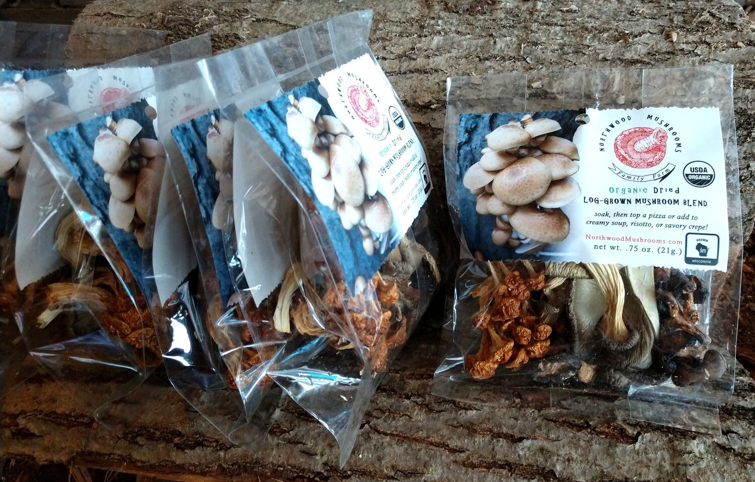 Dried Mushrooms - Log Grown Blend - Stock up!