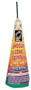 Shogun Crackling Cone Fountain - Small Shogun Crackling Cone Fountain - Small