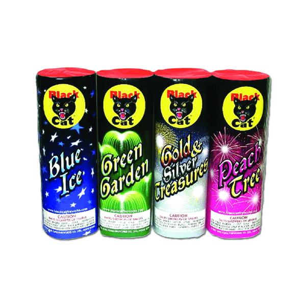 Black Cat 9 Black Cat 9" Gold & Silver Treasures Fountain