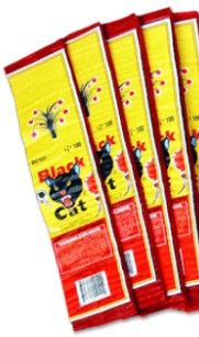 100 Strip Black Cat Firecrackers-SINGLE 100 Strip Black Cat Firecrackers-SINGLE