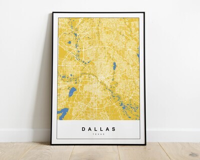 City Map - Yellow Color