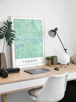 City Map - Green Color