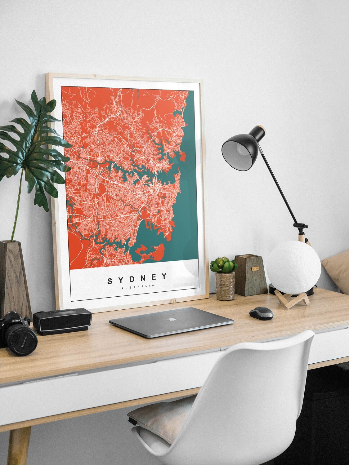 City Map - Tomato Color