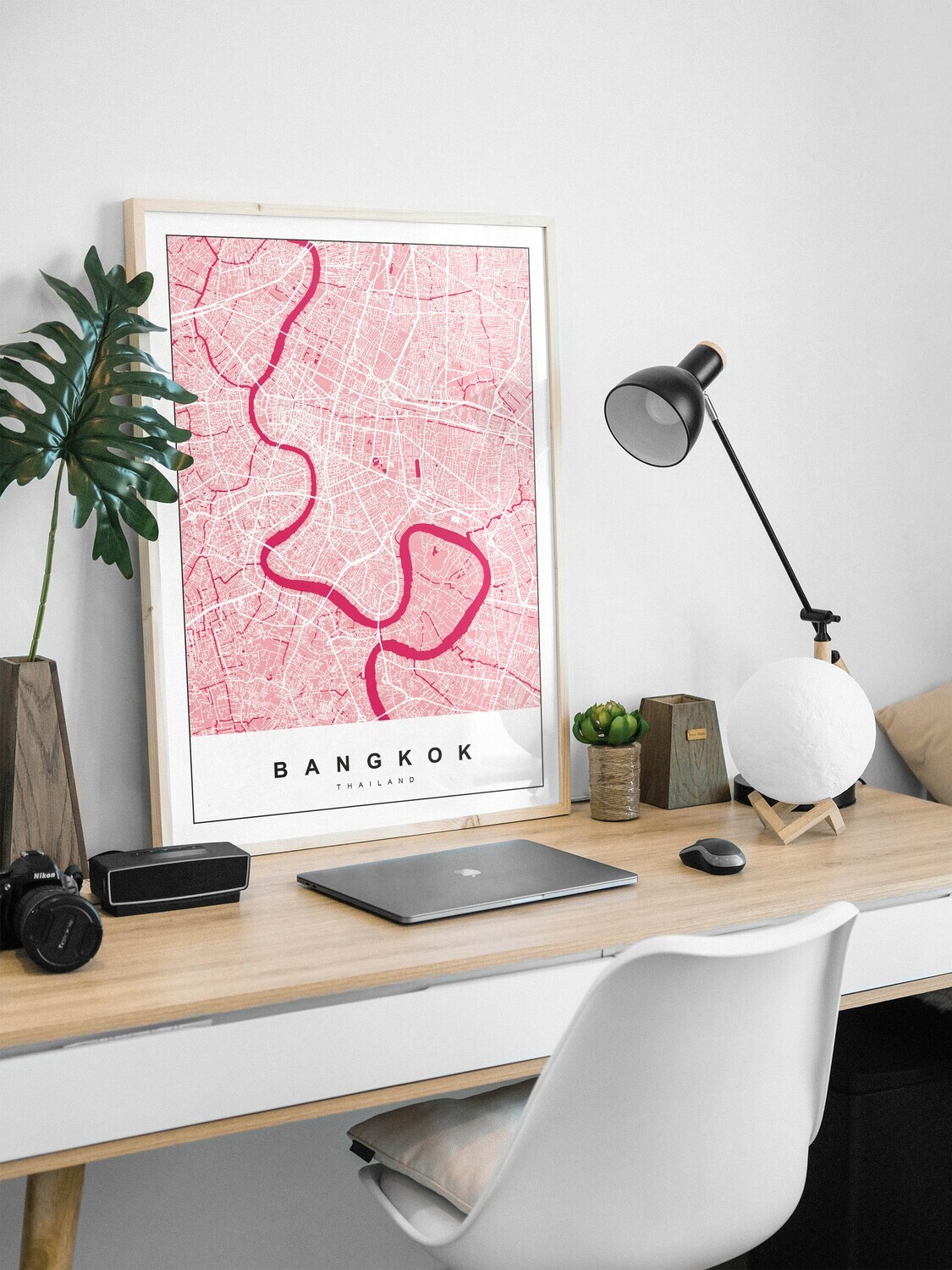 City Map - Pink Color