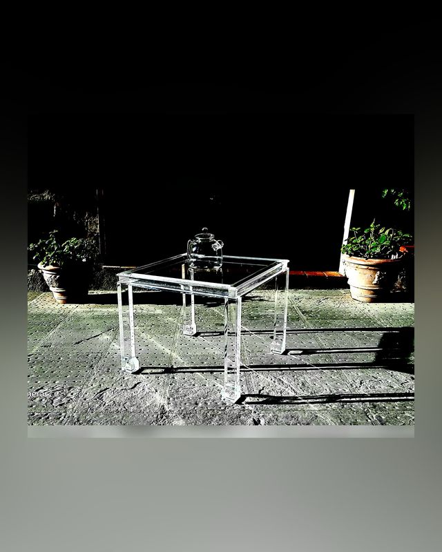 Tavolo da fumo in plexiglass anni 70
