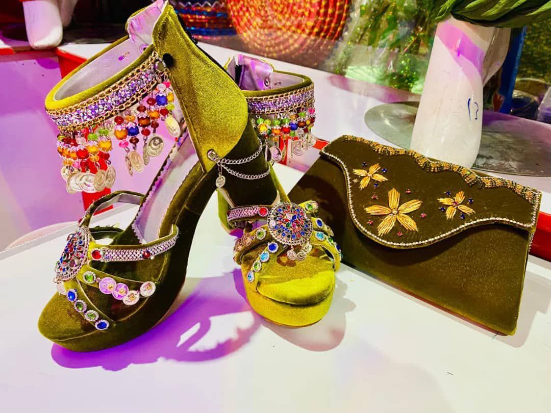 Afghan Traditional Women Sandal w/handbag Afghan Traditional Women Sandal w/handbag
