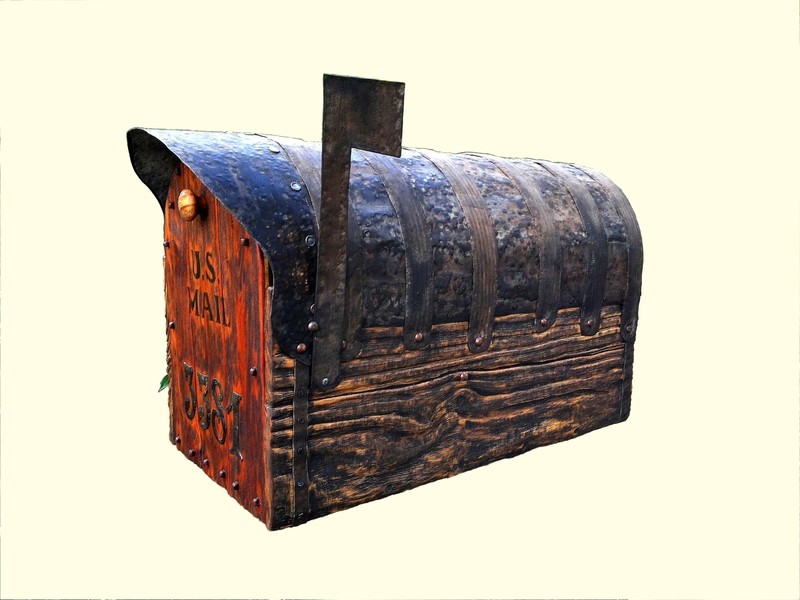 Rustic Mailbox With Cedar Door