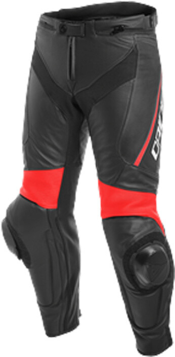Pantalons en cuir DELTA 3 noir-blanche-rouge DAINESE