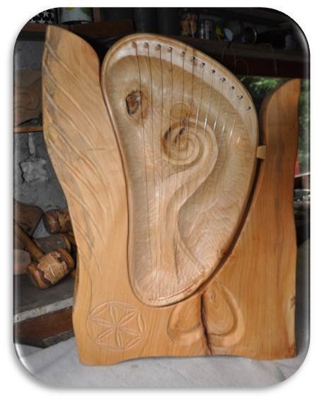 Dreamharp mit Ständer - Spiral Wings