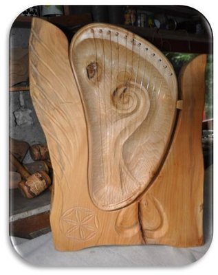 Dreamharp mit Ständer - Spiral Wings