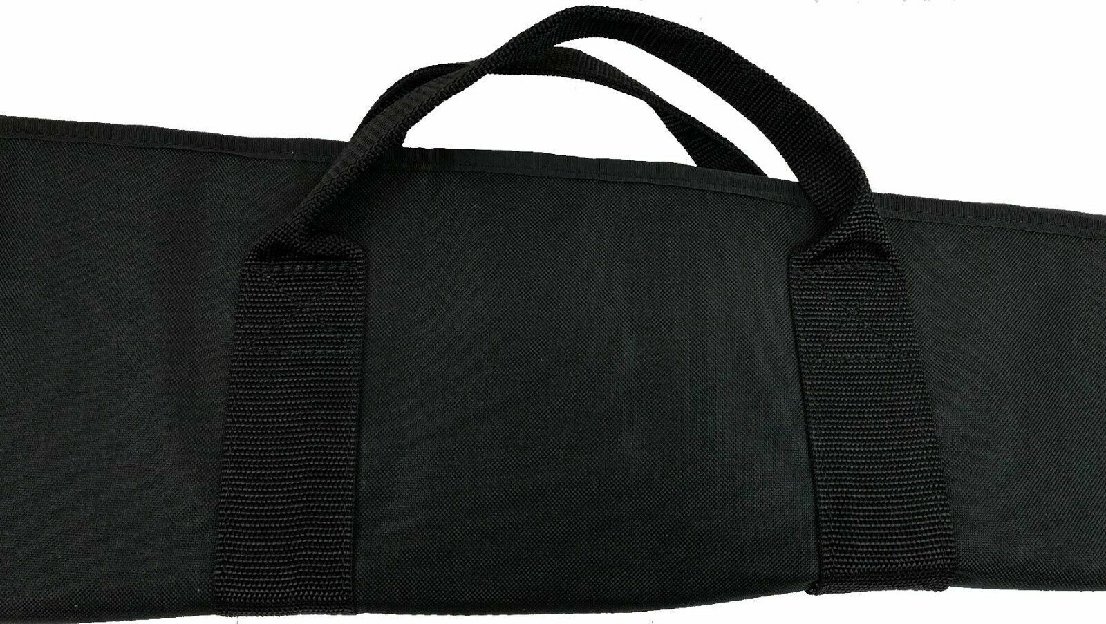 African Game Industries Genuine African Zebra Skins Nylon Canvas Soft Padded Shotgun Case 54