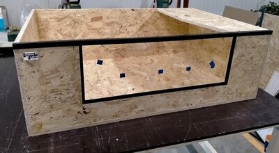Landschildpad terrarium 140/80/40 incl. 1 gemonteerde porseleinen fitting
