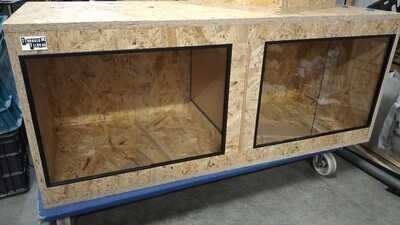 Osb3 Terrarium 120/50/50 met demontabele wand