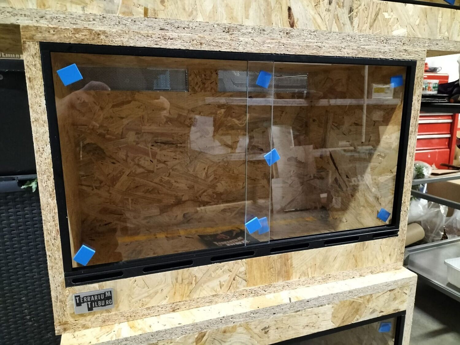 OSB3 terrarium 60/35/40, dubbele beluchting
