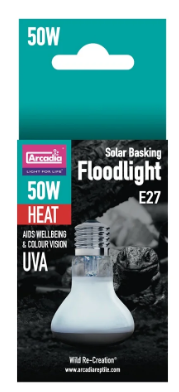 ARCADIA SOLAR BASKING FLOODLIGHT 50 WATT