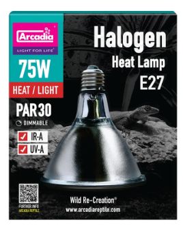 ARCADIA HALOGEN BASKING SPOT 75 WATT