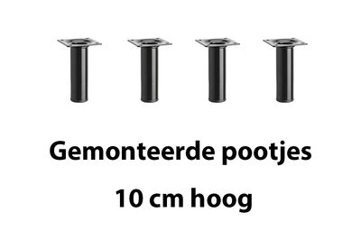 Meerprijs 4 gemonteerde pootjes