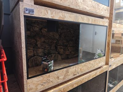 Osb3 terrarium 102/50/57,5 polyester achterwand (3) Osb3 terrarium 102/50/57,5 polyester achterwand (3)
