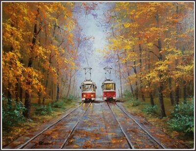 Train Ride through Autumn