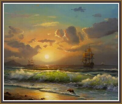 Sunset at the sea