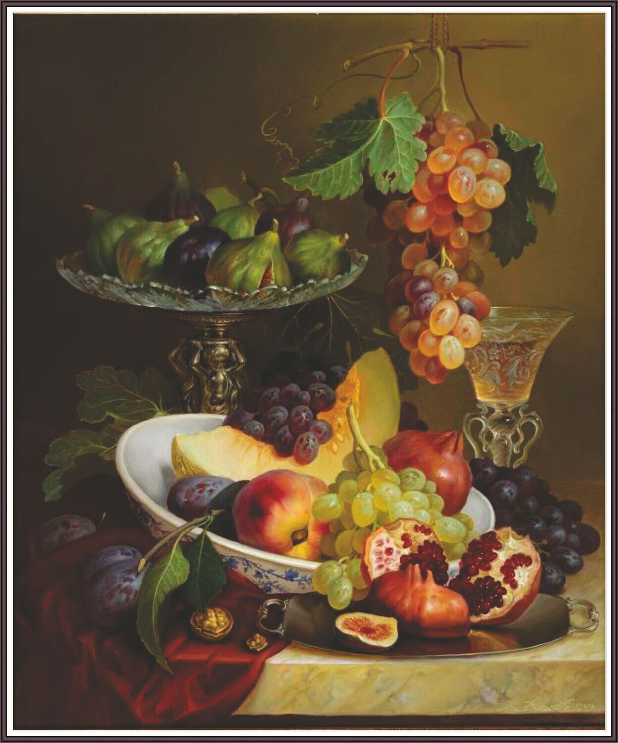 Still life with Grapes and Figs