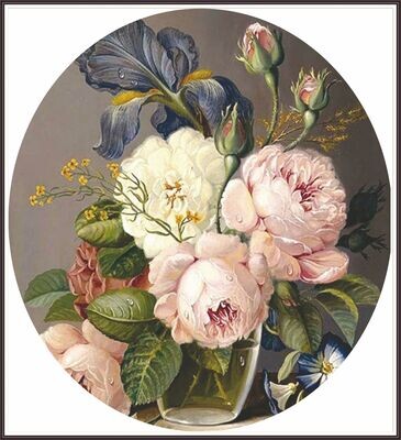 Vintage Botanical Still life (oval)