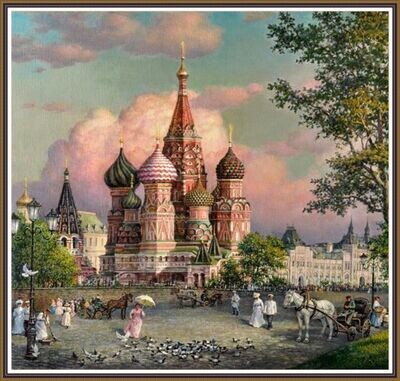 Scenery of old Moscow