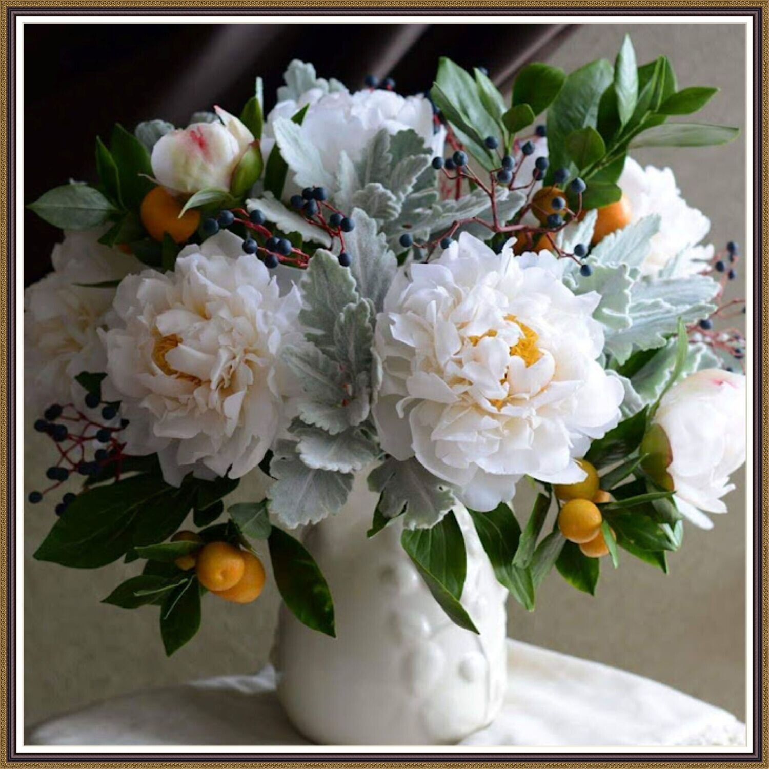 White Peonies