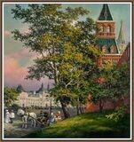 Scenery of old Moscow