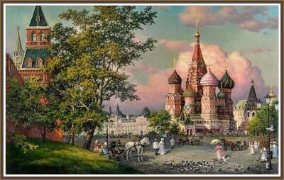 Scenery of old Moscow