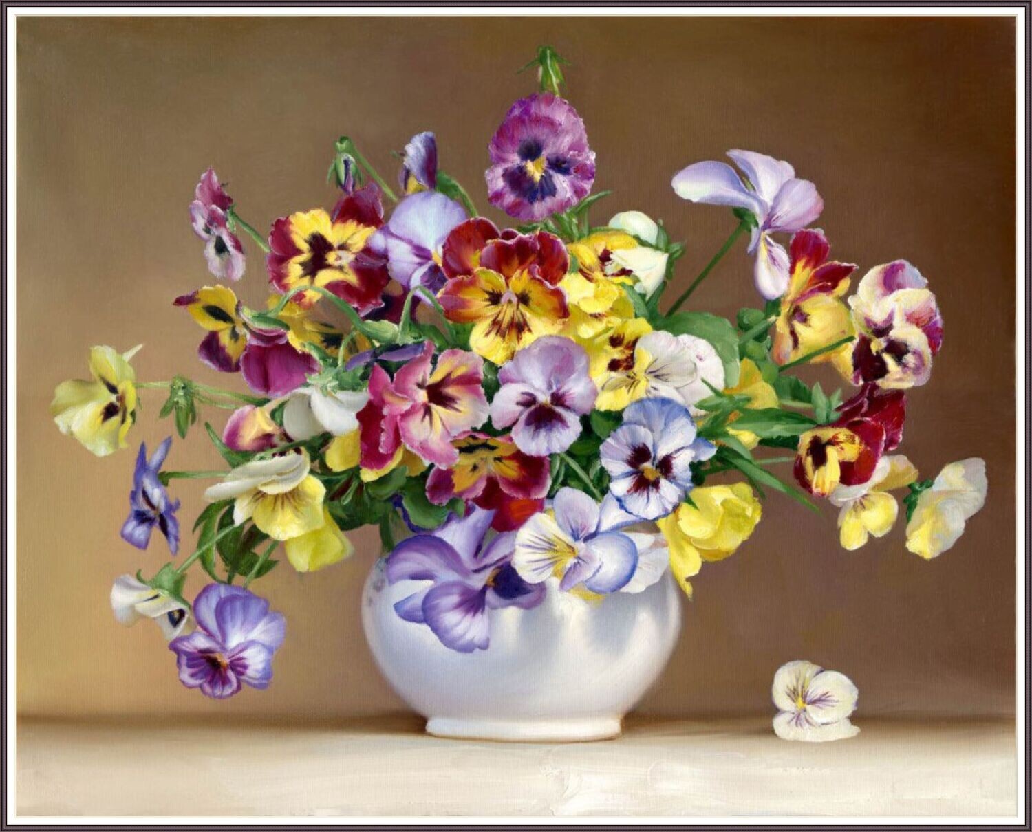 Bouquet of pansies