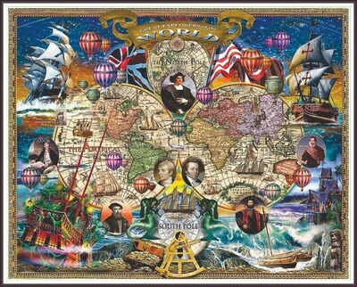 Great Explorers World Map